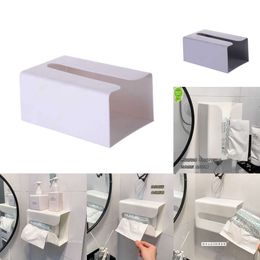 2024 Bathroom Tissue Boxes Paper Holder Wall Hanging Tissue Box Tissue Racks Kitchen Napkin Storage Rack Toilet Paper Dispenser