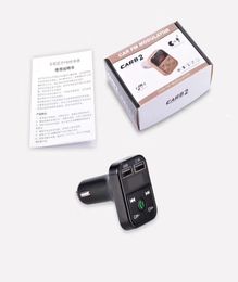 B2 Wireless Bluetooth Multifunction FM Transmitter USB Car charger Mini MP3 Player Kit Holder TF Card Hands Headset Modulator9789381