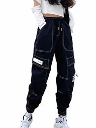 casual pants for men's spring and autumn sports loose work clothes with bound feet, new trendy brand straight sleeves r4Yw#