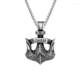 Chains Anteque Anchor Boat Necklaces For Men Hollowout Sailing Pendant Mariners Keepsake Charm Inspirational Jewelry Gift