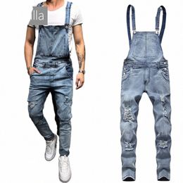 maxulla denim overalls men spring rompers male Carpenter jeans stylish Suspenders bib overalls trousers men street wear Mla034 t4oS#