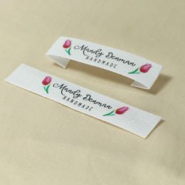 accessories Custom Sewing label, Logo or Text Custom Design, Personalised Brand , Sew on Cotton Fabric, Free shipping (FR011)