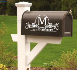 Stickers Set of 2 Custom Mailbox Address Vinyl Decal Stickers Mail Box Vinyl Decor Mailbox Curb Appeal Mailbox Decals House Numbers F799