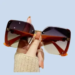 Vintage sunglasses for woman designer square oversized frame sunshade mens sun glasses high quality uv protection eyeglasses womens trendy hg141 B4