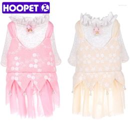Dog Apparel HOOPET Dress Pet Clothes For Small Wedding Skirt Puppy Clothing Spring Fashion XS-2XL