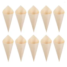 Disposable Cups Straws 150Pcs Convenient Ice Cream Cones Compact Charcuterie Multi-function Dessert