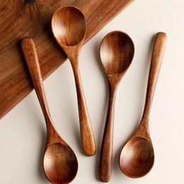 Spoons Fruit Spoon Lightweight Wooden For Comfortable Dining Ideal Honey Soup Jars Enhance Home Cooking