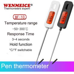 Gauges Digital Thermometer Stainless Steel Probe Digital Cooking Food Thermometer for Smoker Grill BBQ Thermometer BF10