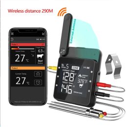 Gauges Digital Food Thermometer Wifi Smart Rechargeable Wireless Remote Meat Cooking BBQ For Steak Oven Grill Smoker With Magnet