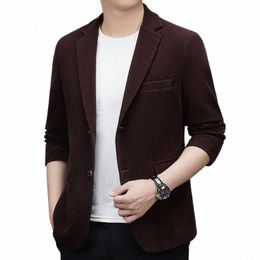 high-quality Men's New Busin Suit Coat Trend 2023Autumn and Winter Two Butt Slim Fi Handsome Single West Four Seass G5A7#