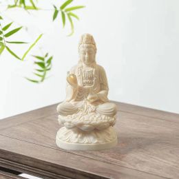 Sculptures ResinLotus Bottle Guanyin Bodhisattva Statue Chinese Buddha High Quality Figure sculpture Home Living Room Room Feng Shui Statue