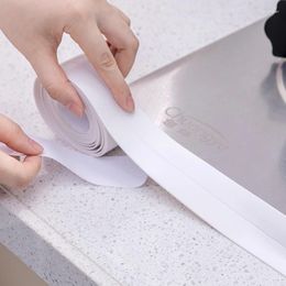 Window Stickers Bathroom Shower Sealing Tape PVC Bath Toilet Caulk Self Adhesive Waterproof Mildew Proof Tapes For Kitchen Sink Wall Corner