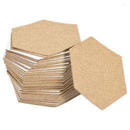 Table Mats 10Pcs Self-Adhesive Cup Mat Square Cork Coasters Wine Drink Coffee Tea Non-slip Pad For Home Office Kitchen