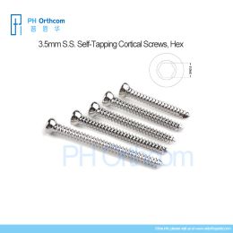 Instruments 3.5mm Stainless Steal Selftapping Cortical Screws Veterinaria Mascotas Pets Orthopedic Surgical Implants Medical Equipments