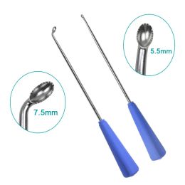 Instruments UBE Bone Curette Silicone Handle Bone Spoon Orthopaedic Surgery Instrument Stainless Steel