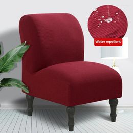Chair Covers Seat Cover Waterproof Solid Colour Armless Single Sofa Elastic Seater Couch Slipcover Protector