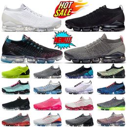 Tênis de corrida Vapormax 3.0 Air Fly Knit Triplo Preto Branco Zebra Azul Fury South Beach Masculino Feminino Tênis Esportivo Ao Ar Livre