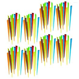 Flatware Sets 500 Pcs Toothpicks Cake Party Cocktail Plastic Fruit Fork Dessert Forks Adorable Eating