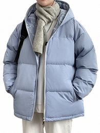 2023 New Winter Men's Parkas Thick Warm Casual Reversible Jacket Full Zip Hooded Windbreaker Padding Thermal Coat Plus Size 8XL U3QZ#