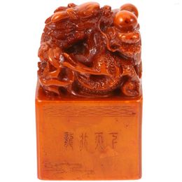 Storage Bottles Seal Stone For DIY Name Stamp Teacher Stamps Scrapbook Chinese Style Ink Pad Postage