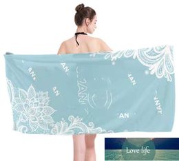 Simple Factory Direct Sales Fashion Brand Printing Beach Towel Microfiber with Tassels Feel Soft