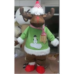 Mascot Costumes Foam Deer Cartoon Plush Christmas Fancy Dress Halloween Mascot Costume
