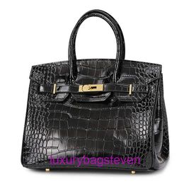 Hremms Birkks 9A top quality bag purse Designer Tote Bags for womens New womens fashion one shoulder diagonal handbag crocodile Original 1:1 with real logo and box