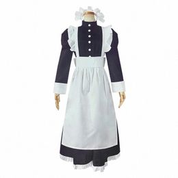 classic Black White Maid Lg Dr Costume Cosplay Man Woman Maid Dr Suit for Maid Halen Party Costumes q983#