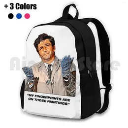 Backpack Columbo : Suitable For Framing Outdoor Hiking Waterproof Camping Travel Peter Falk Tv 80S Humor Humour 70S