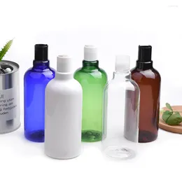 Storage Bottles 12pcs 500ml Empty Plastic Cream Bottle Disc Cap Refillable Lotion Cosmetic Packaging Shower Gel Shampoo Liquid Soap