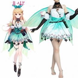 vtuber Nijisanji Pomu Rain Cosplay Costume Anime Game Suit Lovely Maid Dr Wing Uniform Halen Party Costumes R360#