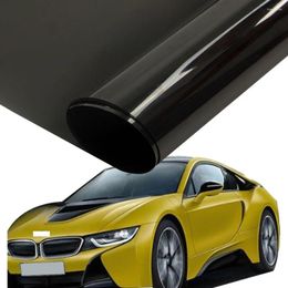 Window Stickers HOHOFILM 152cmx50cm 15% VLT Black 4Mil Film Car Tint Home Glass Sticker Side UV Proof Adhesive