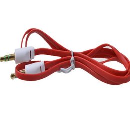 35mm Audio Cable Cord Car Aux Cable Flat Noodle 1m 3FT Male to Male for mobile phone4129407