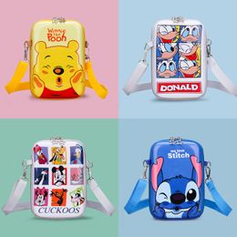 Cute cartoon shoulder bag children's zero wallet 2024 new mobile phone bag baby diagonal cross bag trend storage bag