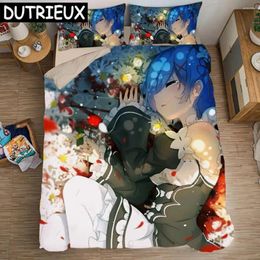 Bedding Sets Anime Re:Life In A Different World From Zero Set Duvet Covers Rem Comforter Bedclothes Cover 02