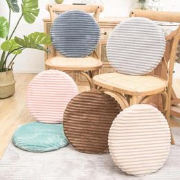 Chair Covers 1PC Flannel Round Stool Cushion Cover Seat Pad Floor Pillow Protector Slipcover