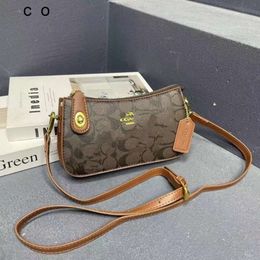 Luxury Cross Shop Free Shipping Niche Dign Mahjong Bag Texture Single Shoulder Crossbody Lock Buckle French Underarm