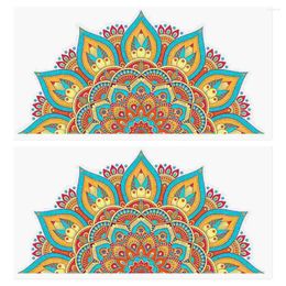 Wallpapers 2 Pcs Wallpaper Mandala Sticker Self Adhesive Stickers Removable Decals Living Room