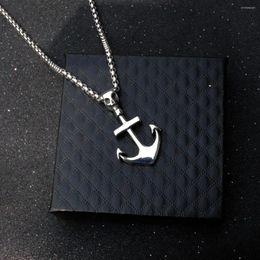 Chains Pirate Ship Anchor Cross Necklace On Paired With Stainless Steel Titanium Men's And Women's Pendant