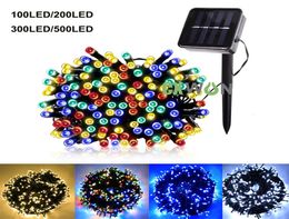 Solar String Light 12223252m Waterproof Outdoor LED Fairy Garland Lamp 100200300500LEDS Decoration lights for Christmas Gard4601995