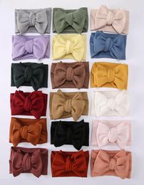 2021 Newborn Waffle Bows Headbands Bowknot Baby Headband Newborn Elastic Bow Headwear Kids Gifts Girl Hair Accessories4998283