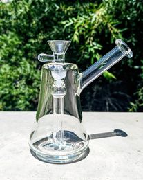 5.5" Thick Hammer Glass Bubbler Bong Carb Hole Premium Quality Water Pipe Hookah