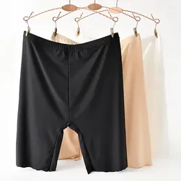 Women's Panties Silk Waist High Summer Women Shorts Safety Ice Underpants Rub Boyshorts Size Underskirt Thigh Pants Seamless Plus