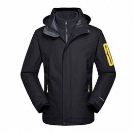 2022 Winter Autumn Outdoor Jackets Two Piece Fleece Mountaineering Suit Women's Men's Coat Water Wind Proof Clothes S38C#