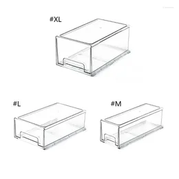 Storage Bottles Efficient Fridge Drawer Multi Compartment Freezer Box For Categorising Transparent Sealed Container With Eggs Tray