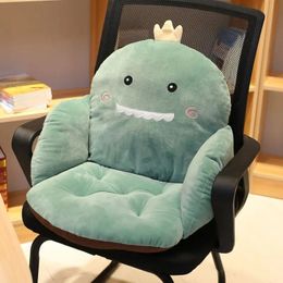 Chair One-piece Cushion Office Sedentary Butt Mat Student Seat Back Cushions Waist Support Chair Backrest Mat Home Decoration