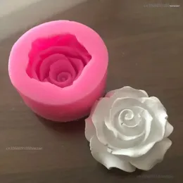 Baking Moulds Flower Bloom Rose Shape Silicone Fondant Soap 3D Cake Mold Cupcake Jelly Candy Chocolate Decoration Tool