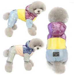Dog Apparel Winter Coats For Small Dogs Fleece Snowsuit Warm Puffer Jacket With Hooded Cosy Pet Cat Cold Weather