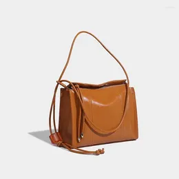 Shoulder Bags 2024 Niche Designer Luxury Retro Tote Bag Exquisite And Versatile Handbag High-end Casual Simple Small Square Trendy