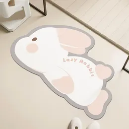 Carpets Bathroom Anti-skid Mat Water Absorption Toilet Door Lovely Wind Household Soft Floor Rug